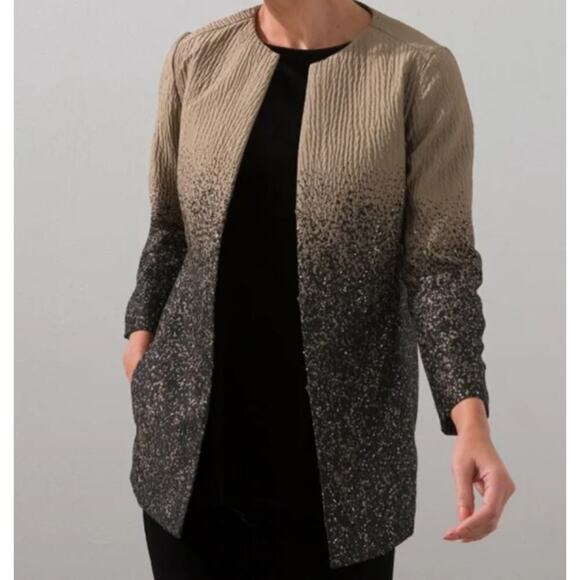 New with Tags Chico's Travelers (Size 1/8-10) Sequin Sparkle Open Jacket - Picture 2 of 14